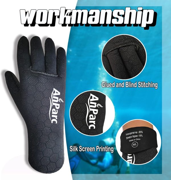 Diving Gloves by AnParc Neoprene Waterproof-2