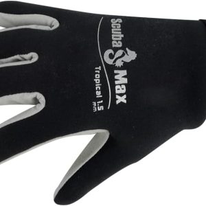 ScubaMax Diving Gloves Neoprene Black Unisex-0