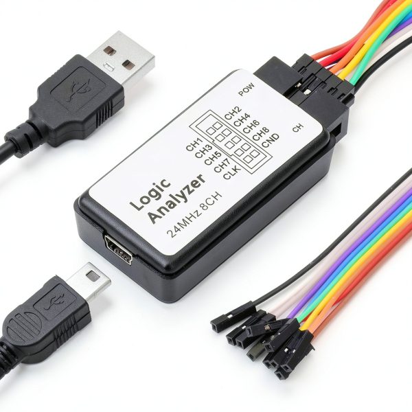 FancyWhoop 8 Channel Logic Analyzer 24MHz Sampling 8T Storage-0
