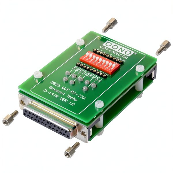 CZH-LABS RS232 DB25 Male to Female Breakout Tester LED Monitor Module-2