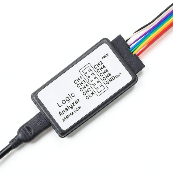 USB Logic Analyzer ACEIRMC 24MHz 8CH with EMI Ferrite USB Cable-1