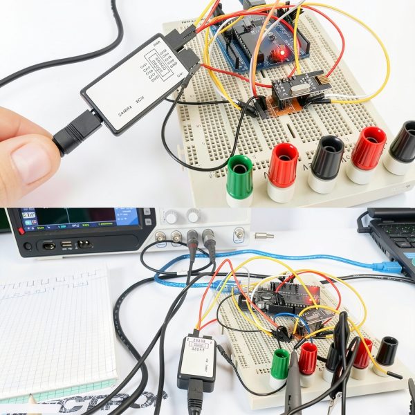 USB Logic Analyzer DKARDU JK-US-155 8CH 24MHz with Mini USB Cable-6