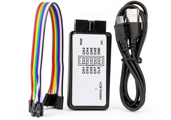 USB Logic Analyzer ViaGasaFamido 8-Channel 24MHz DSLogic Plus-0