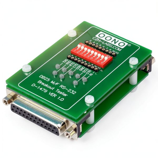 CZH-LABS RS232 DB25 Male to Female Breakout Tester LED Monitor Module-1