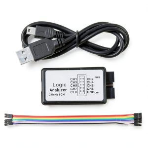 USB Logic Analyzer ACEIRMC 24MHz 8CH with EMI Ferrite USB Cable-0
