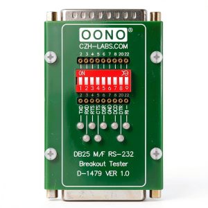 CZH-LABS RS232 DB25 Male to Female Breakout Tester LED Monitor Module-0