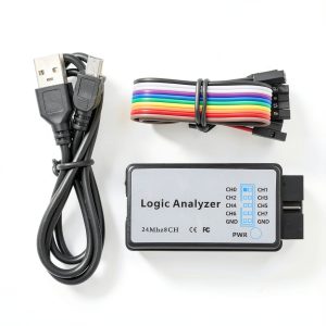 USB Logic Analyzer DUTTY 24MHz 8-Channel EMI Ferrite Ring USB Cable-0