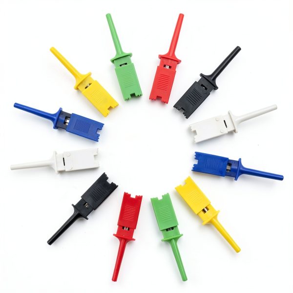 KeeYees USB Logic Analyzer Device with 12PCS 6 Colors Test Hook Clip Set USB Cable 24MHz 8CH 8 Channel UART IIC SPI Debug for Arduino FPGA M100 SCM-1