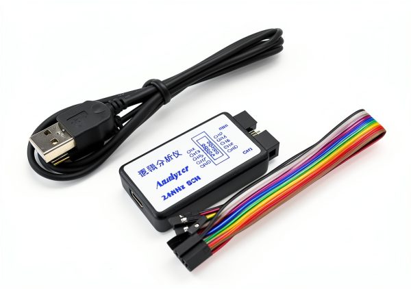 USB Logic Analyzer 24MHz 8CH Ferwooh with 12 Color Test Hook Clips-1