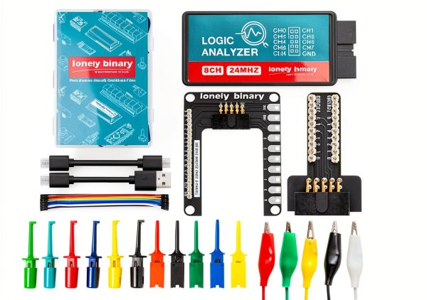 Logic Analyzer Board Adapter 8 Channel 24MHz USB Kit LONELY BINARY-0